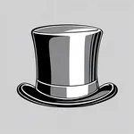 small grey top hat image